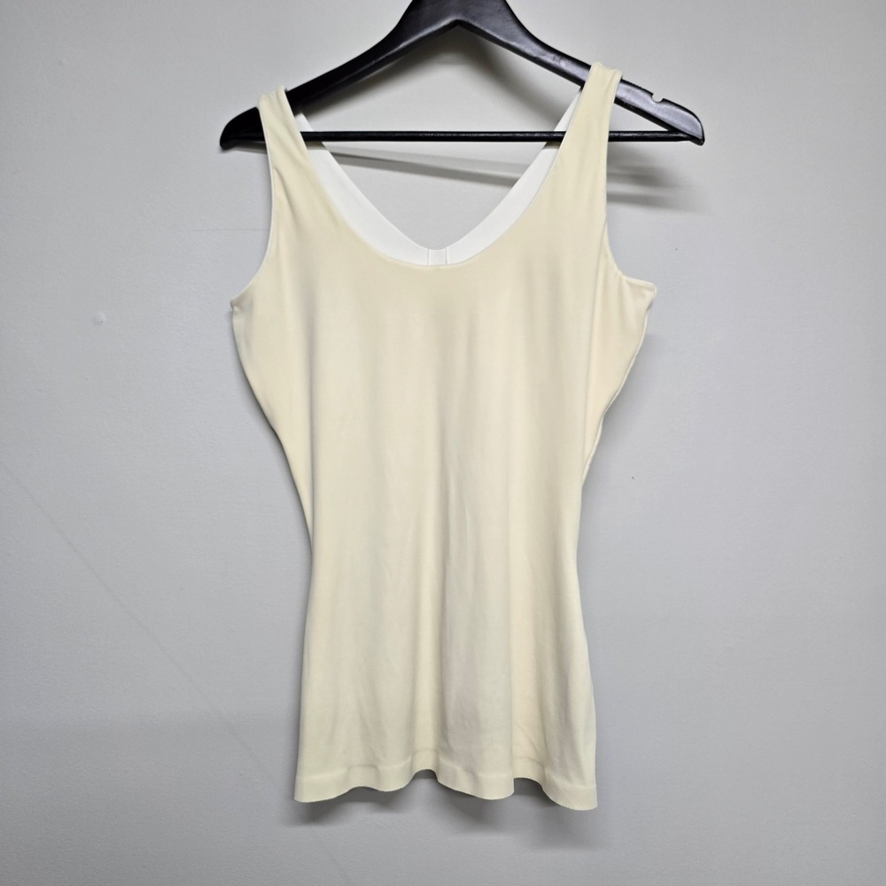 Red Hot by Spanx Reversible Camisole Women 2X Ivory White Shaping Minimalist